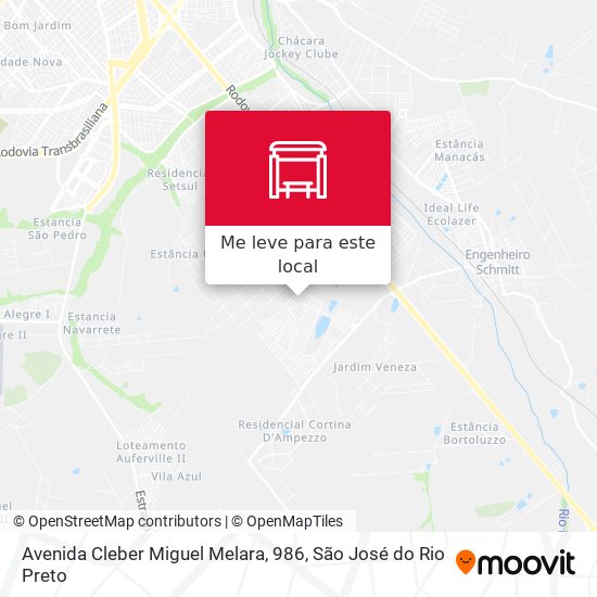 Avenida Cleber Miguel Melara, 986 mapa