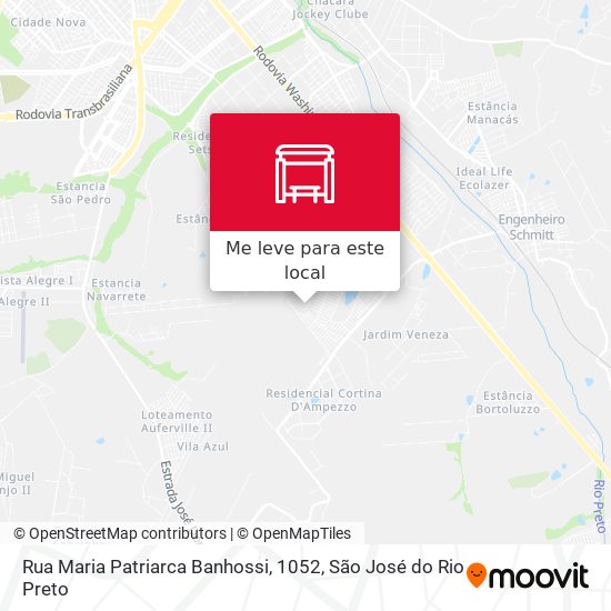 Rua Maria Patriarca Banhossi, 1052 mapa