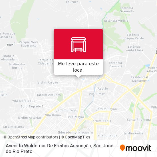 Avenida Waldemar De Freitas Assunção mapa