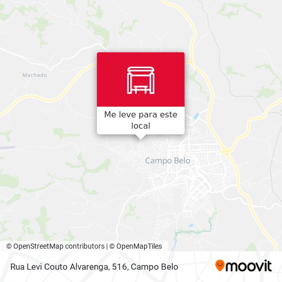 Rua Levi Couto Alvarenga, 516 mapa