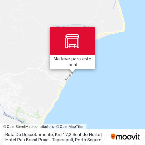 Rota Do Descobrimento, Km 17,2 Sentido Norte | Hotel Pau Brasil Praia - Taperapuã mapa