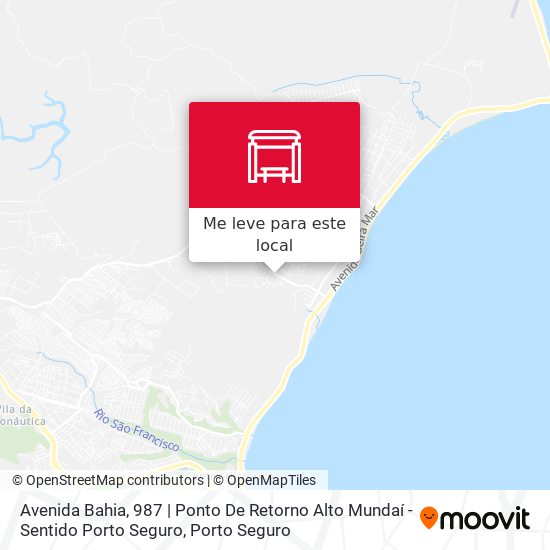 Avenida Bahia, 987 | Ponto De Retorno Alto Mundaí - Sentido Porto Seguro mapa