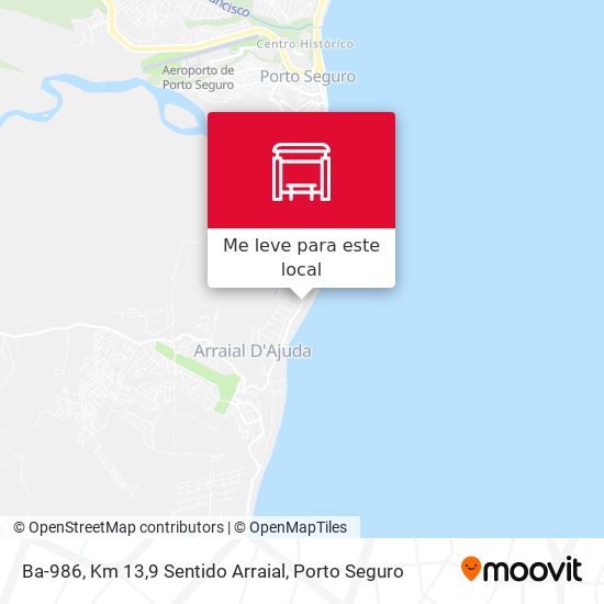 Ba-986, Km 13,9 Sentido Arraial mapa