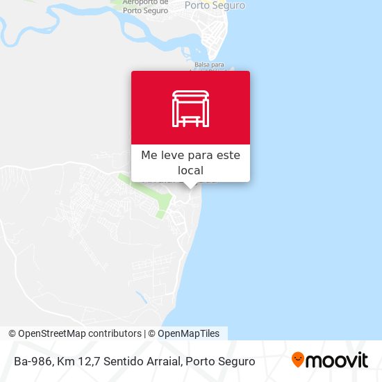 Ba-986, Km 12,7 Sentido Arraial mapa