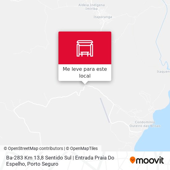 Ba-283 Km 13,8 Sentido Sul | Entrada Praia Do Espelho mapa