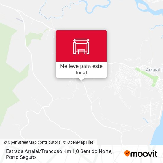 Estrada Arraial / Trancoso Km 1,0 Sentido Norte mapa