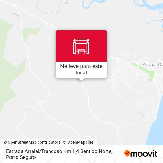 Estrada Arraial / Trancoso Km 1,4 Sentido Norte mapa