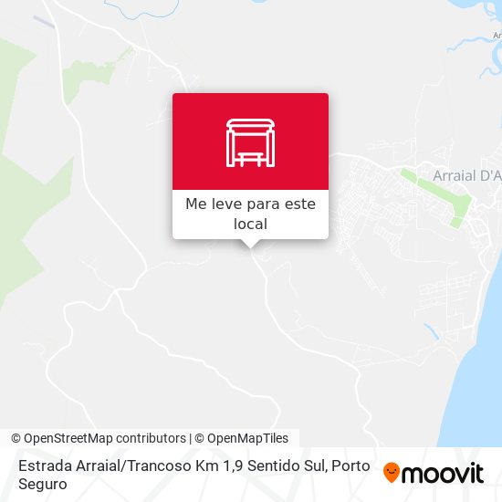 Estrada Arraial / Trancoso Km 1,9 Sentido Sul mapa