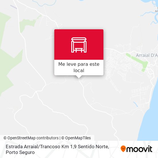 Estrada Arraial / Trancoso Km 1,9 Sentido Norte mapa