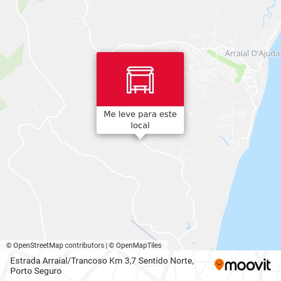 Estrada Arraial / Trancoso Km 3,7 Sentido Norte mapa