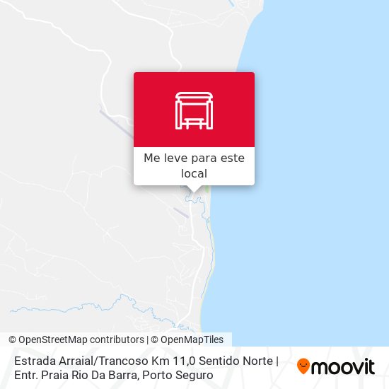 Estrada Arraial / Trancoso Km 11,0 Sentido Norte | Entr. Praia Rio Da Barra mapa