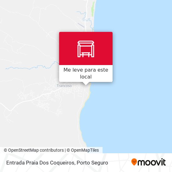 Entrada Praia Dos Coqueiros mapa