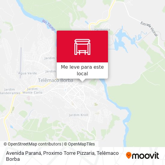 Avenida Paraná, Proximo Torre Pizzaria mapa