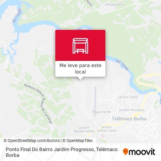 Ponto Final Do Bairro Jardim Progresso mapa