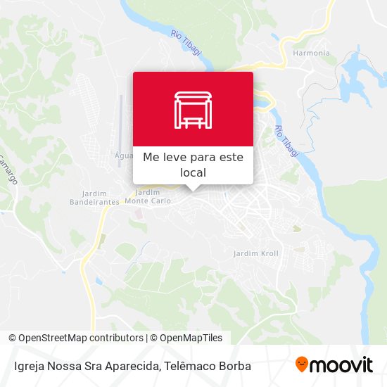 Igreja Nossa Sra Aparecida mapa
