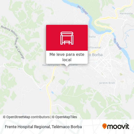 Frente Hospital Regional mapa