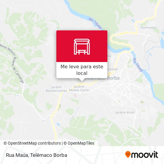 Rua Maúa mapa