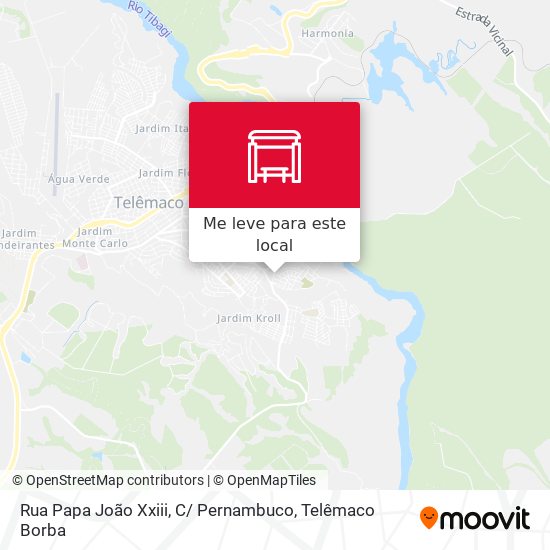 Rua Papa João Xxiii, C/ Pernambuco mapa