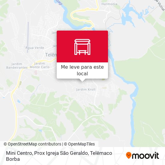 Mini Centro, Prox Igreja São Geraldo mapa