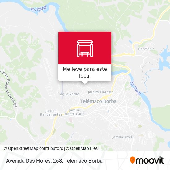 Avenida Das Flôres, 268 mapa
