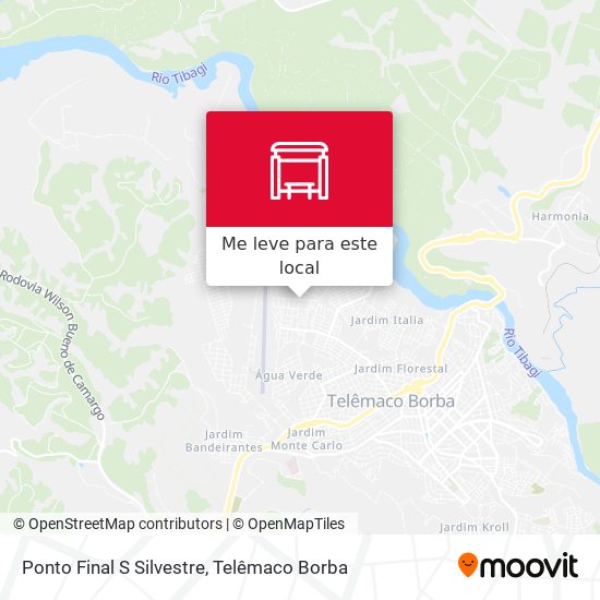 Ponto Final S Silvestre mapa