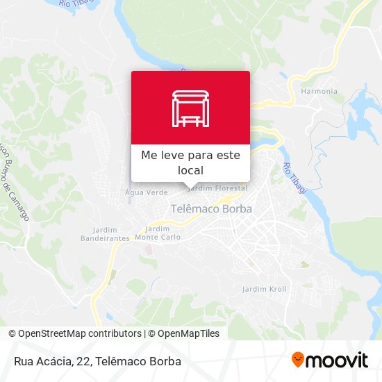 Rua Acácia, 22 mapa