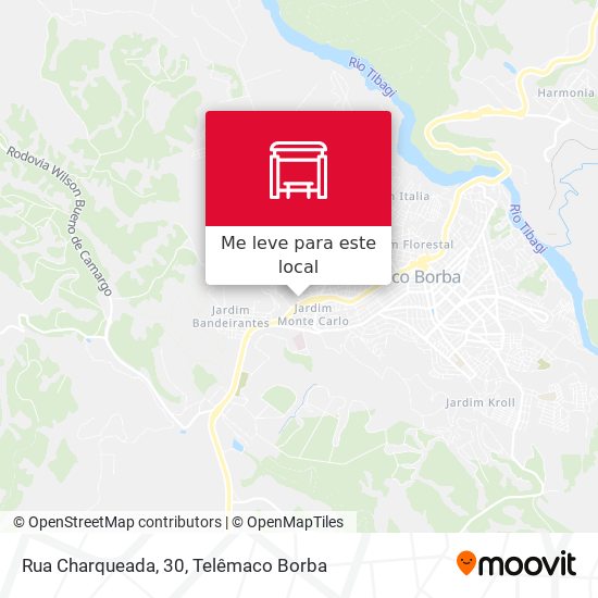 Rua Charqueada, 30 mapa