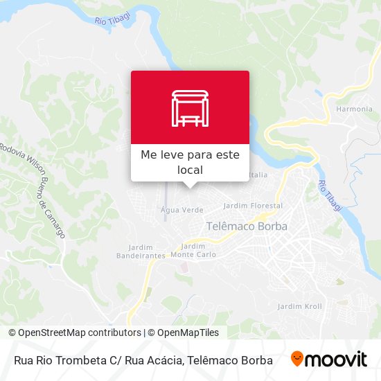 Rua Rio Trombeta C/ Rua Acácia mapa