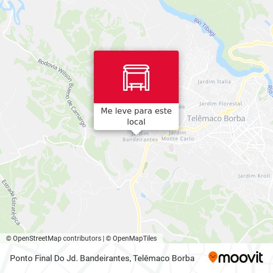 Ponto Final Do Jd. Bandeirantes mapa