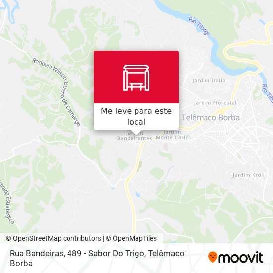 Rua Bandeiras, 489 - Sabor Do Trigo mapa