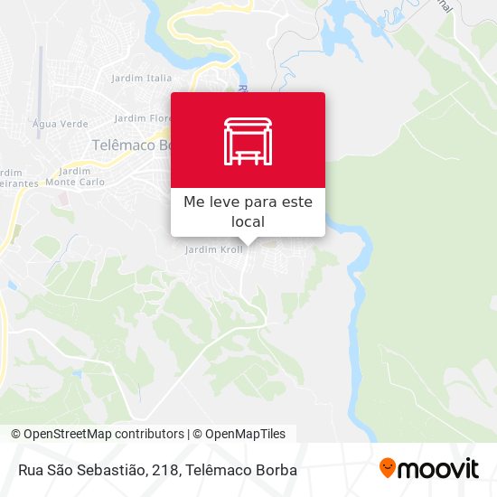 Rua São Sebastião, 218 mapa
