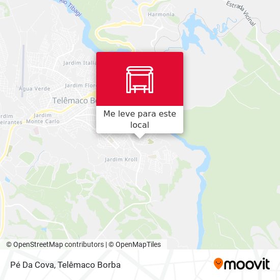 Pé Da Cova mapa