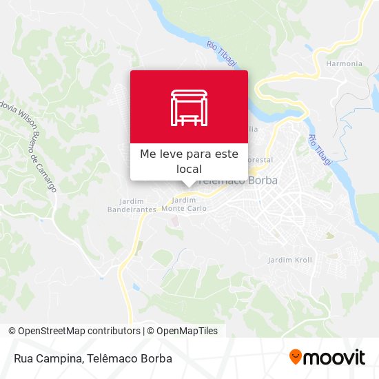Rua Campina mapa