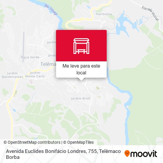 Avenida Euclides Bonifácio Londres, 755 mapa
