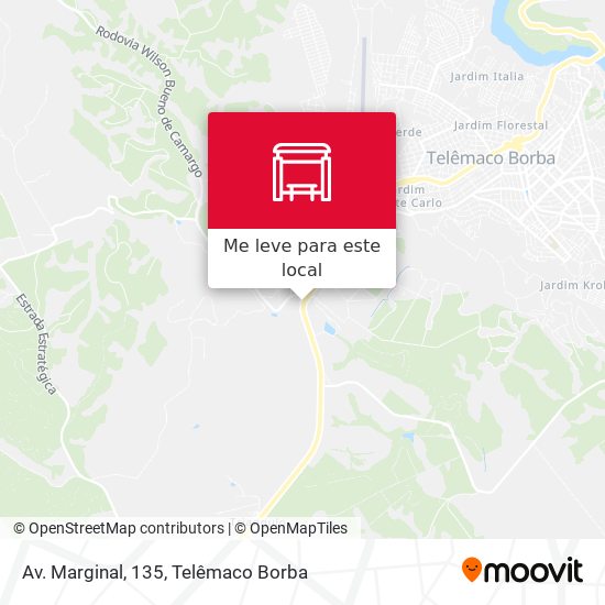 Av. Marginal, 135 mapa