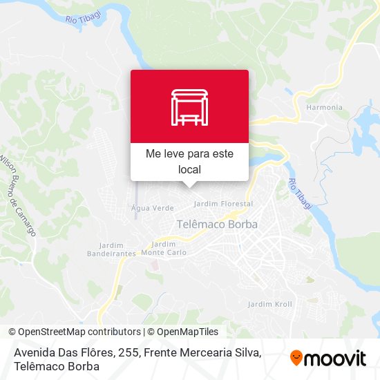 Avenida Das Flôres, 255, Frente Mercearia Silva mapa