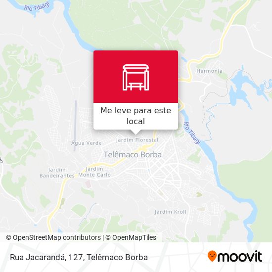 Rua Jacarandá, 127 mapa
