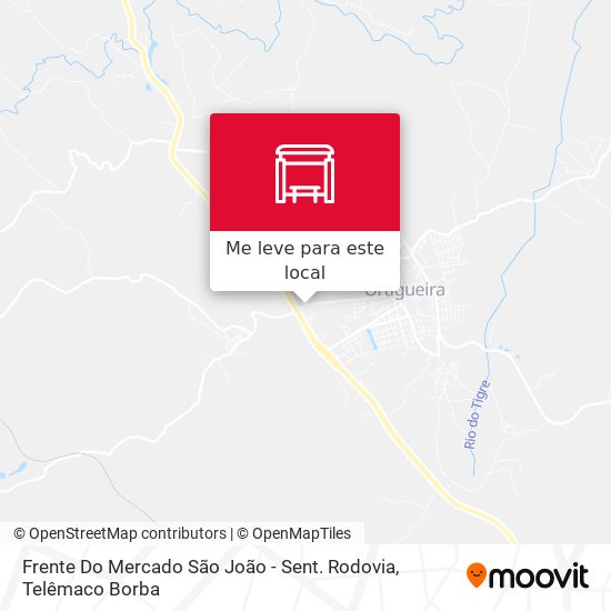 Frente Do Mercado São João - Sent. Rodovia mapa