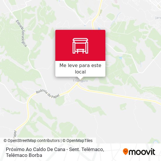 Próximo Ao Caldo De Cana - Sent. Telêmaco mapa