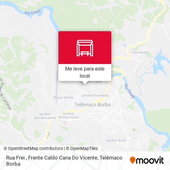 Rua Frei , Frente Caldo Cana Do Vicente mapa