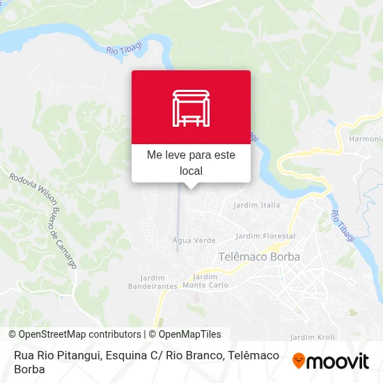 Rua Rio Pitangui, Esquina C/ Rio Branco mapa