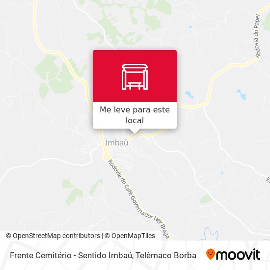 Frente Cemitério - Sentido Imbaú mapa