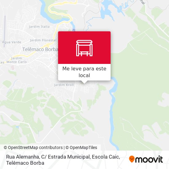 Rua Alemanha, C/ Estrada Municipal, Escola Caic mapa