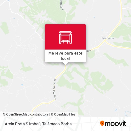 Areia Preta S Imbaú mapa