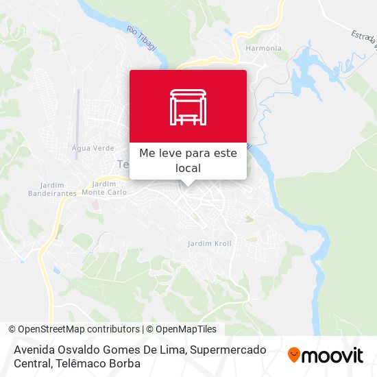 Avenida Osvaldo Gomes De Lima, Supermercado Central mapa