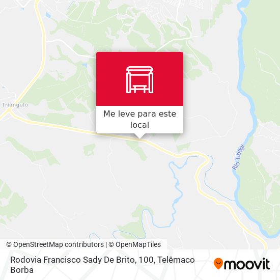 Rodovia Francisco Sady De Brito, 100 mapa