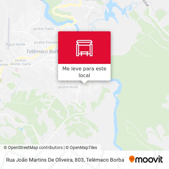 Rua João Martins De Oliveira, 803 mapa