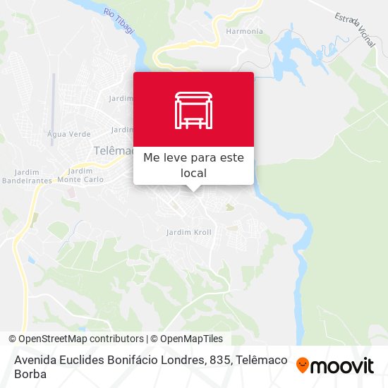 Avenida Euclides Bonifácio Londres, 835 mapa