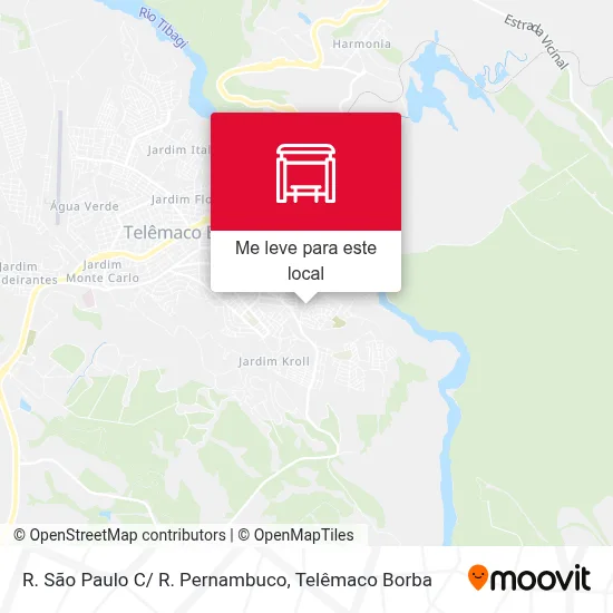 R. São Paulo C/ R. Pernambuco mapa