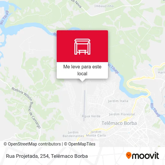 Rua Projetada, 254 mapa